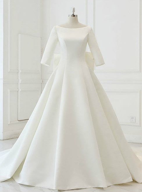 3 4 Sleeve Wedding Dress